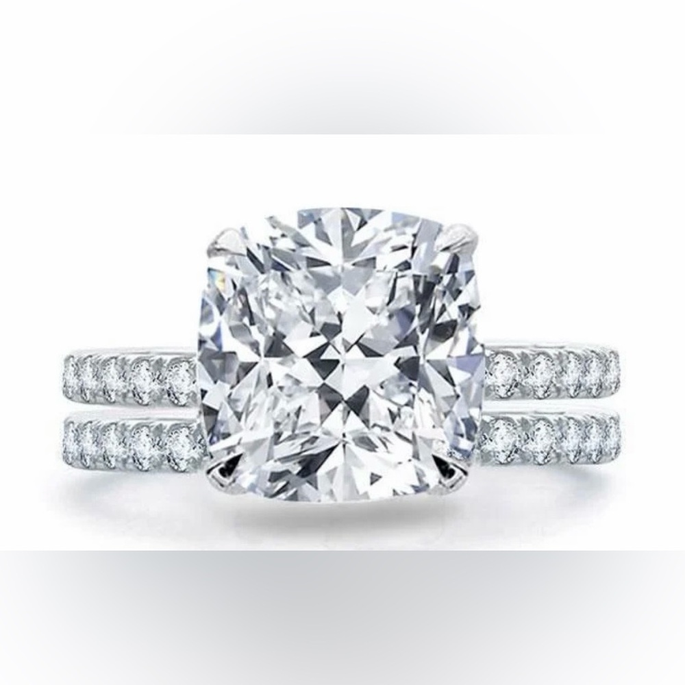 ITALO JEWELRY Elegant Sterling Silver Wedding Set